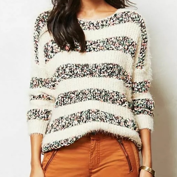Anthropologie Sweaters - Anthropologie La Fee Verte Confetti Stripe Sweater